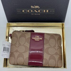 Essential Small Wristlet in Signature Canvas by Coach